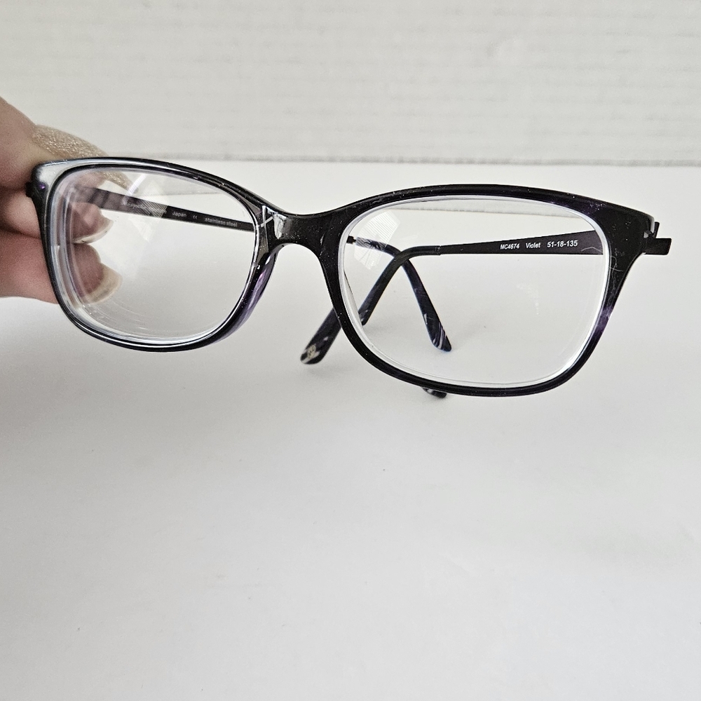 Mizyake Couture‎ MC 4239 purple stainless steel eyeglass frames